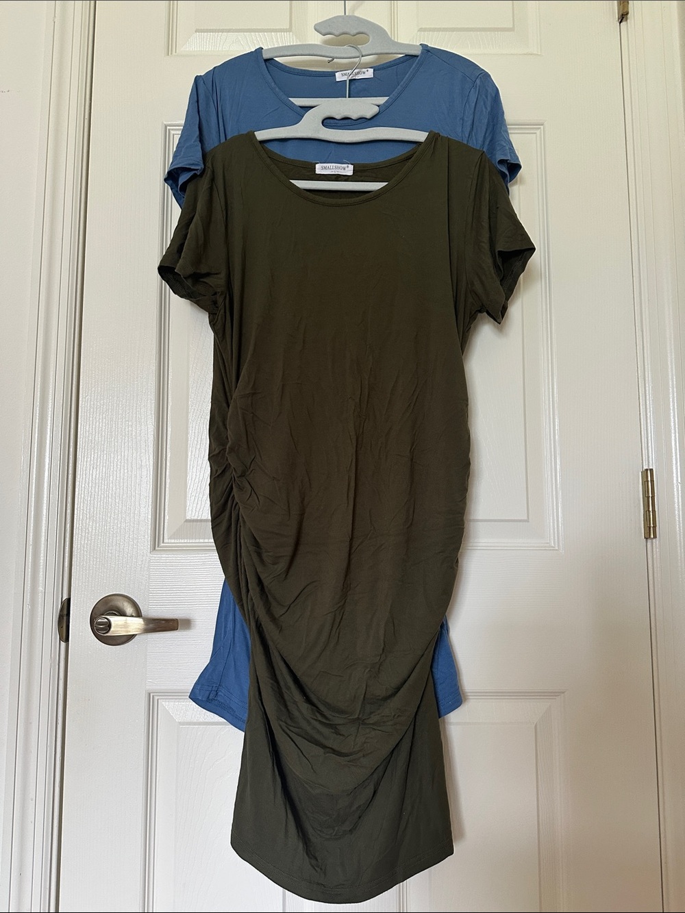 Maternity Dress Bundle - Olive & Blue